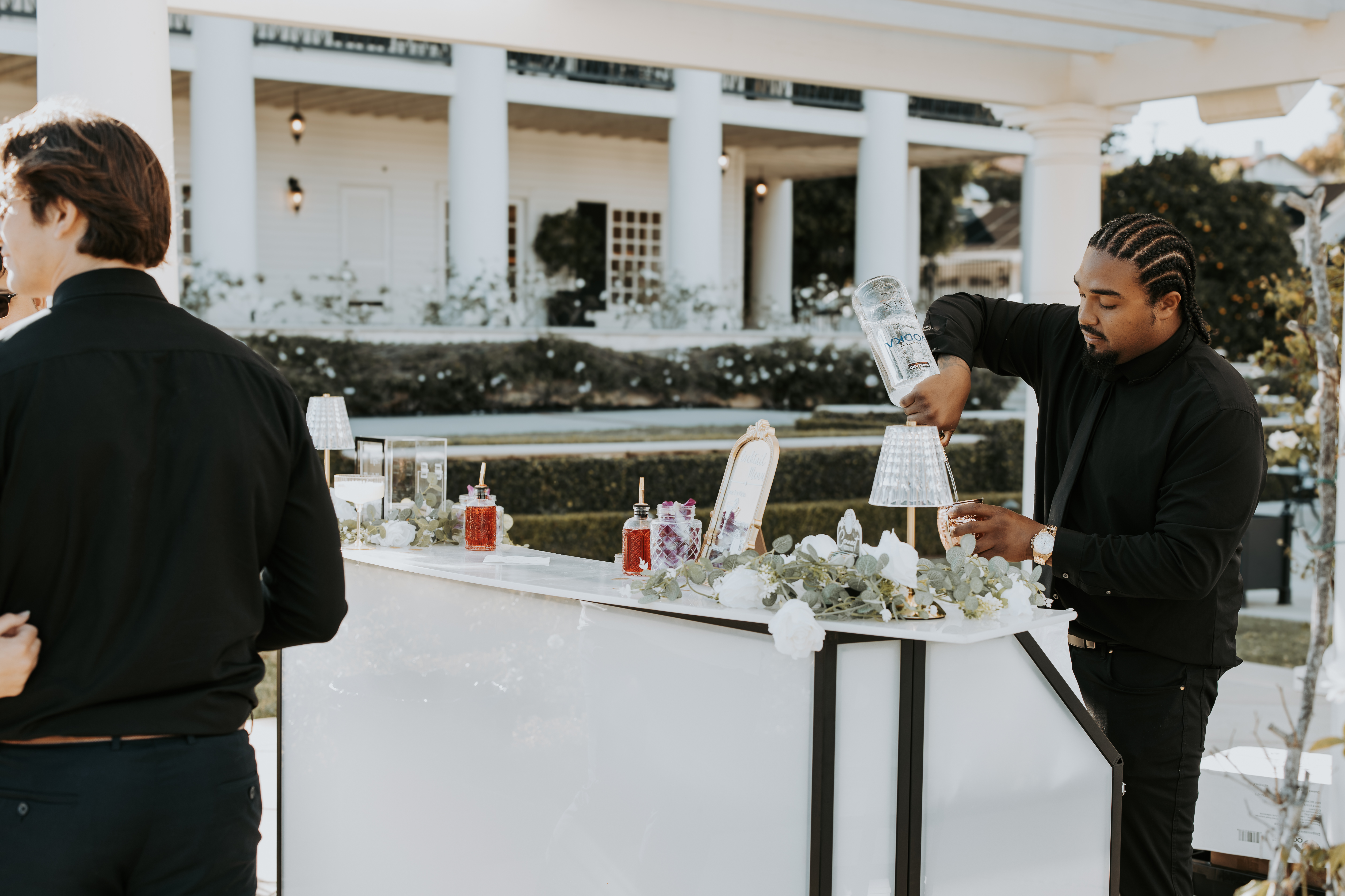 Wedding reception bar